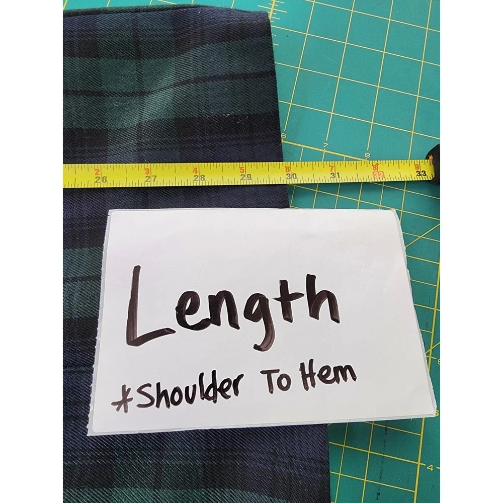 Vintage Tartan Plaid Longling Blazer Womens Size 12 Academia UK Made Preppy 90s - Picture 8 of 8